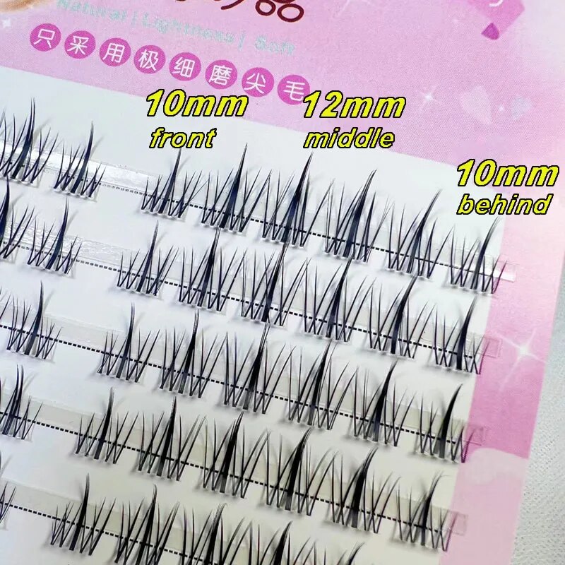 Natural Eyelash Clusters DIY Manga Lashes Transparent Terrier Strands Eyelash Soft False Eyelashes  Eyelashes Daily Makeup