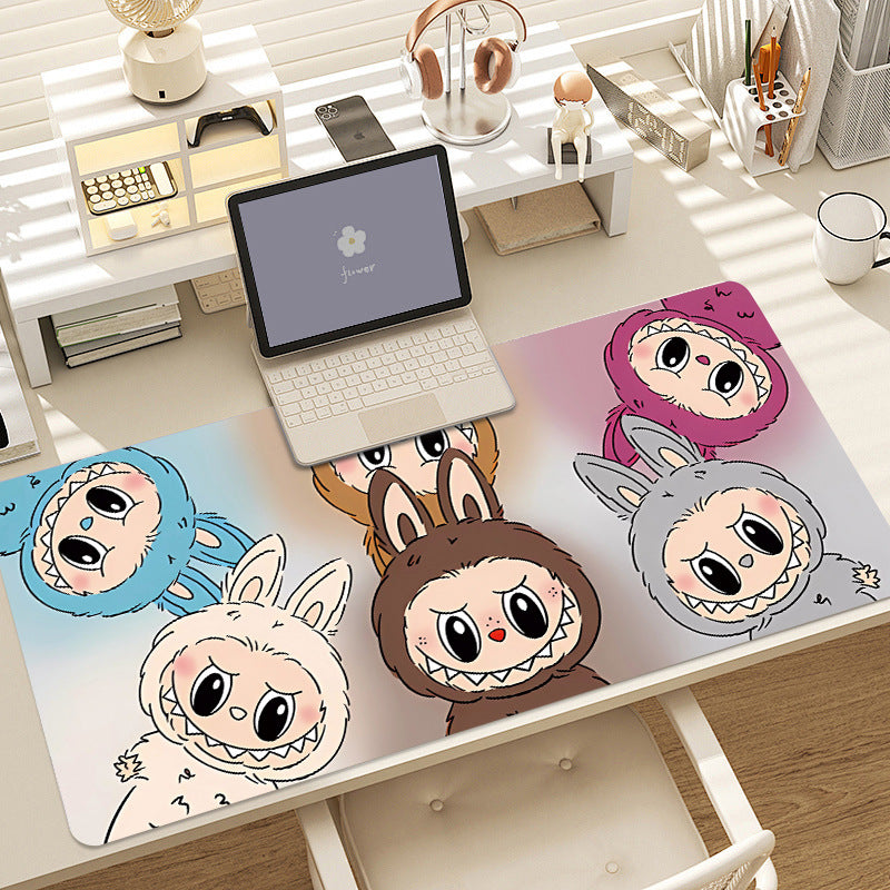 Cartoon LBB Mouse Pad Large Computer Desk Pad Game Pad Non-slip Lock Edge Thickened Internet Cafe Gaming Desk Pad