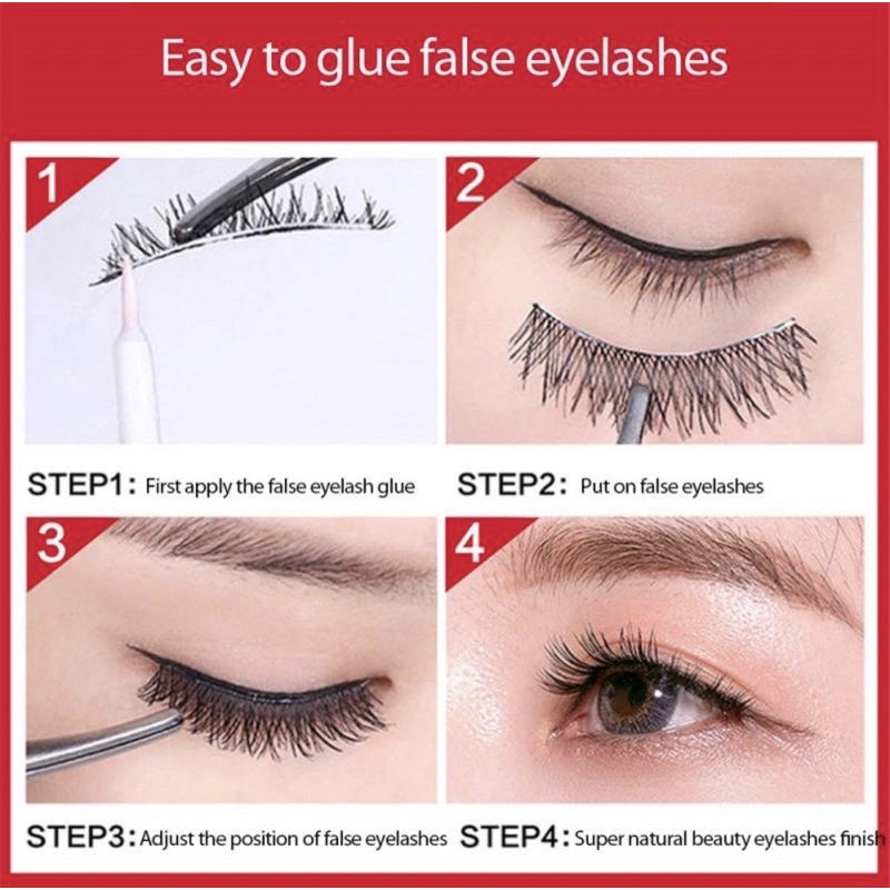 [5pairs] 3D Fake Eyelashes Lash False Barbie Eyelash