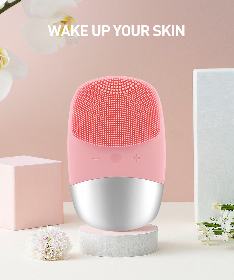 Ultrasonic facial cleansing brush electric Silica gel deeply cleansing Pore dirt facial cleanser machine