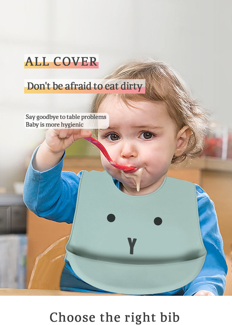 Waterproof Soft Baby Silicone Bibs