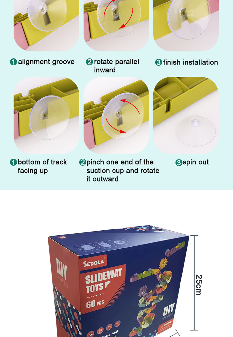 Diy Marble Race Run Assembling Track