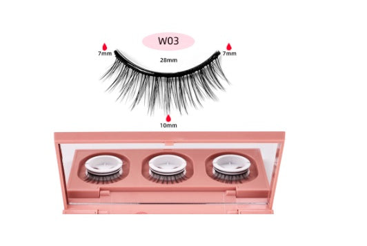 Reusable Natural False Lashes Self-adhesive Eyelashes Eye Lash Extensions for Fashion & Wedding