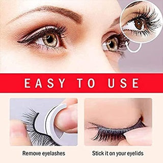 Reusable Natural False Lashes Self-adhesive Eyelashes Eye Lash Extensions for Fashion & Wedding