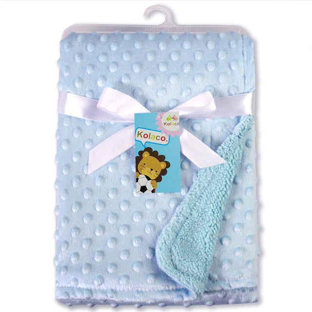 Infant Newborn Baby Blanket Thermal Soft Fleece Blanket